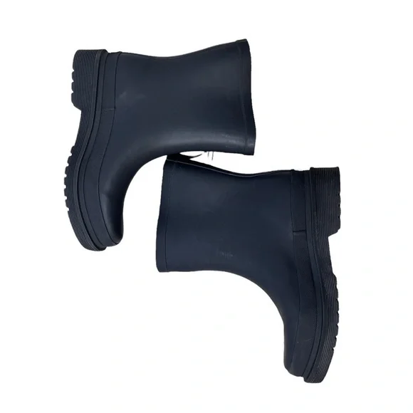 Chooka Redmond Mid Rain Boot Charcoal Size 8 Side Buckle Rubber - Picture 7 of 10